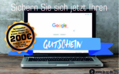 Jetzt Rabatt sichern: 200 Euro Google AdWords Gutschein