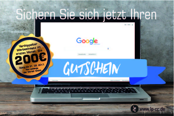 Jetzt Rabatt sichern: 200 Euro Google AdWords Gutschein